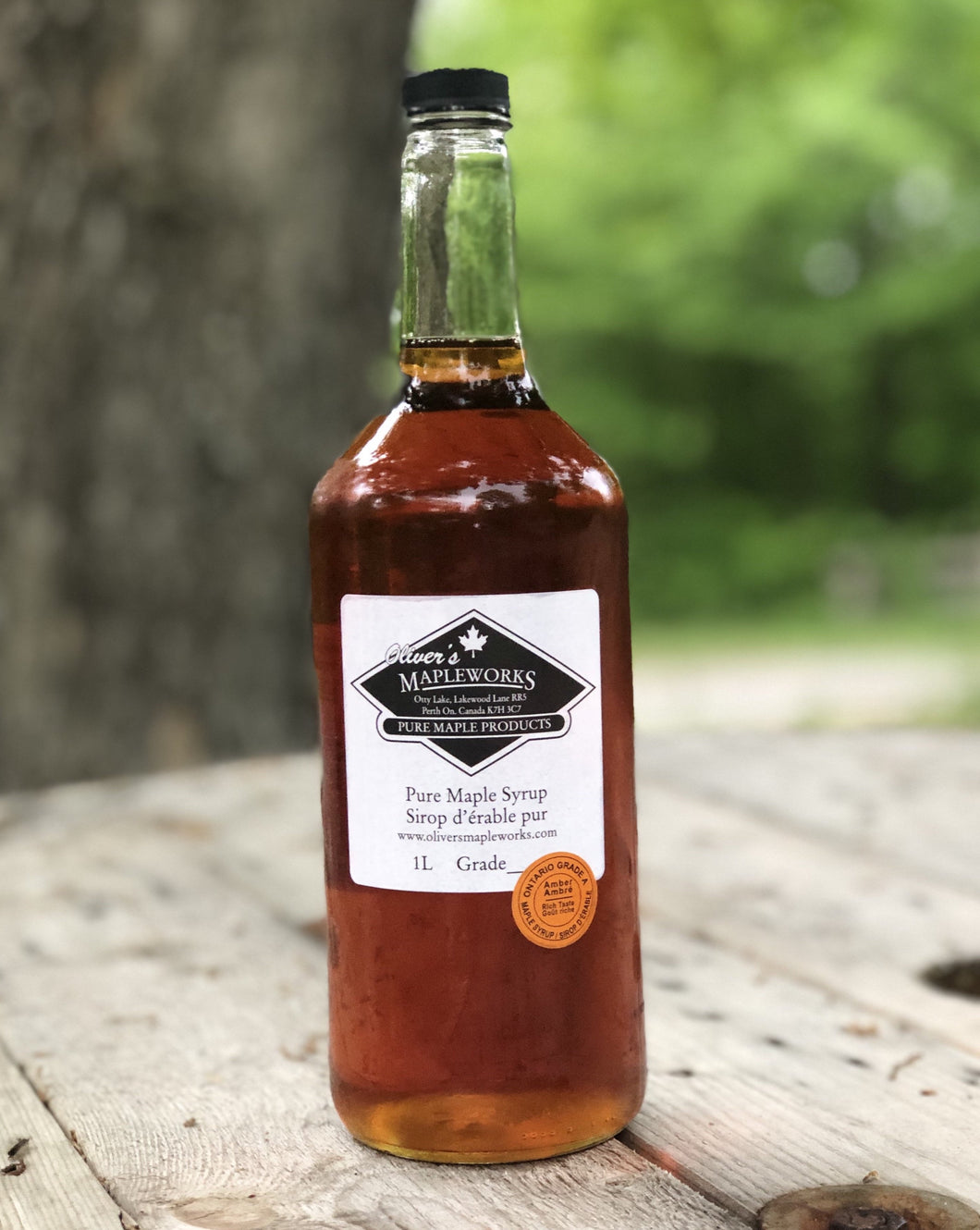 Maple Syrup Glass Bottle